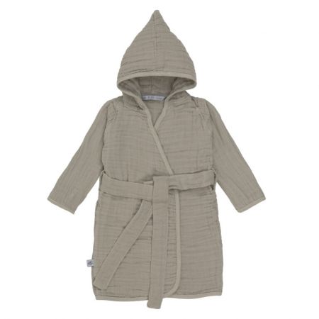 Muslin Bathrobe olive 24-36m.