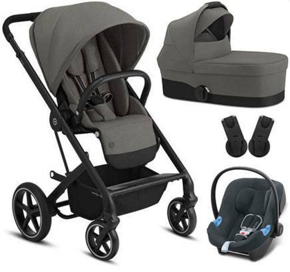 CYBEX Balios S Lux  BLK + Aton B2 i-Size Set, Soho Grey