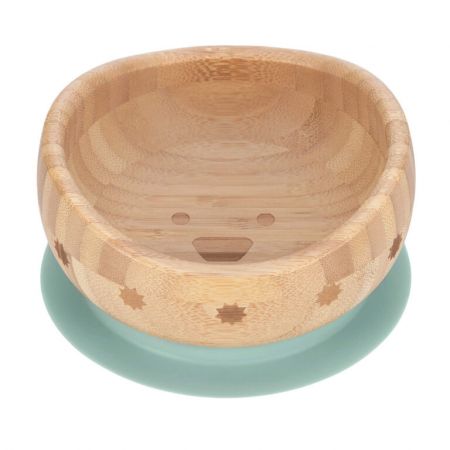 Bowl Bamboo Wood Little Chums dog