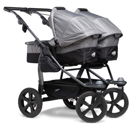 Duo combi pushchair - air chamber wheel grey