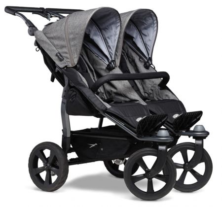 Duo stroller - air chamber wheel prem. grey