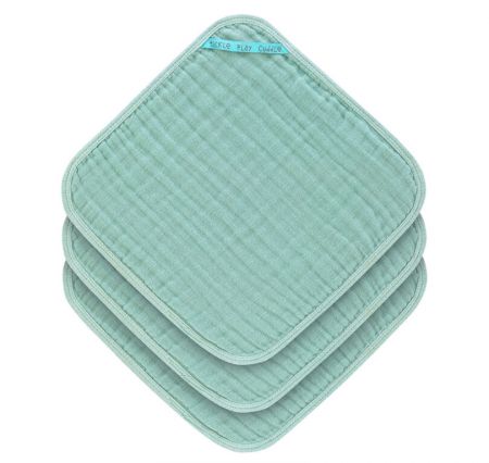Muslin Washcloth Set 3 pcs 2021 mint