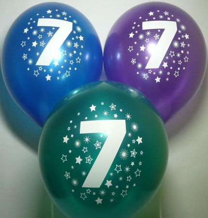 Globos Balónky s čísly 5 ks 7
