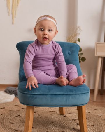 Jožánek Dětské kalhoty baggy, lehké, levandulové 116
