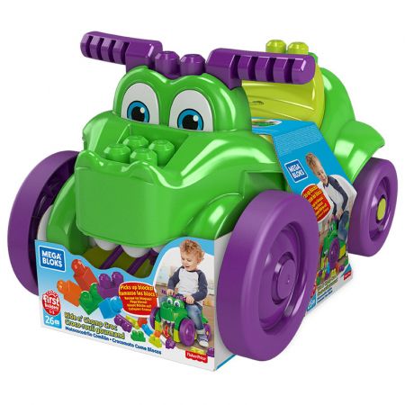 MATTEL - Mega Bloks Sběrač Kostek Krokodýl