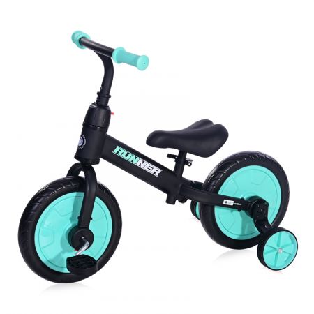 Odrážedlo Lorelli RUNNER 2v1 BLACK&TURQUOISE