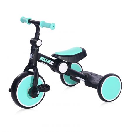 Tříkolka Lorelli BUZZ BLACK&TURQUOISE FOLDABLE