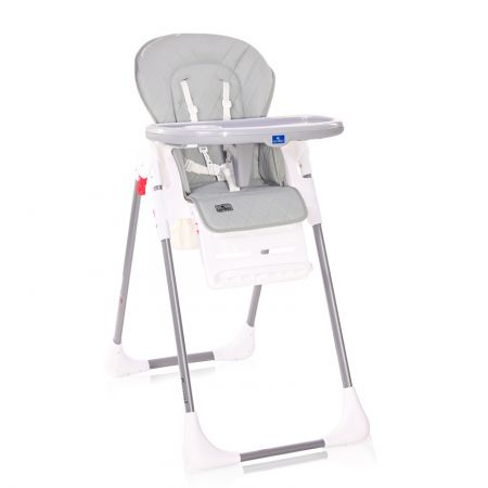 Jídelní židlička Lorelli CRYSPI COOL GREY LEATHER