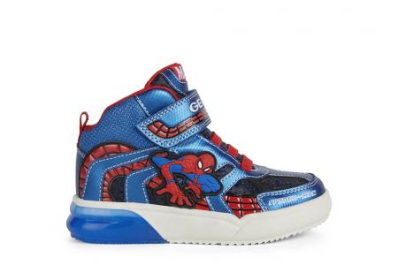 GEOX dětské boty se svítící podrážkou Spiderman  J269YD Velikost: 30 Spiderman