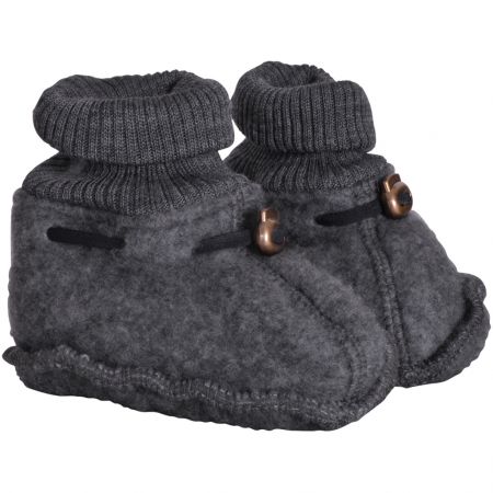 Mikk-Line Mikk - Line kojenecké vlněné merino capáčky 9815 Antracit Melange Velikost: 86 Merino vlna