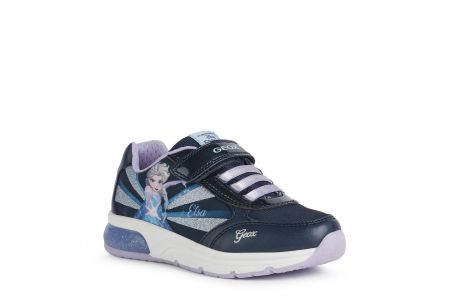 GEOX dětské boty se svítící podrážkou Frozen - Elsa J258VB - C4231 Velikost: 30 Svítící Frozen - Elsa