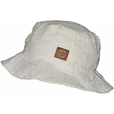 Mikk-Line dětský klobouk s vyšíváním UPF50+ White 98109 Klobouky: 49 UPF 50+