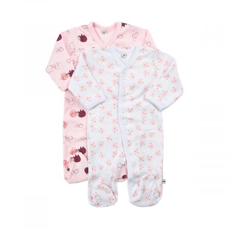 Pippi kojenecký overal set 2 ks OEKO - TEX 3821-501 Velikost: 92 OEKO - TEX