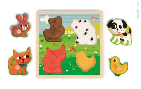 Janod dřevěné puzzle  - farma J07080