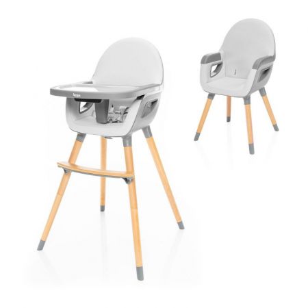 ZOPA Dolce 2 jídelní židlička-Dove Grey/Grey