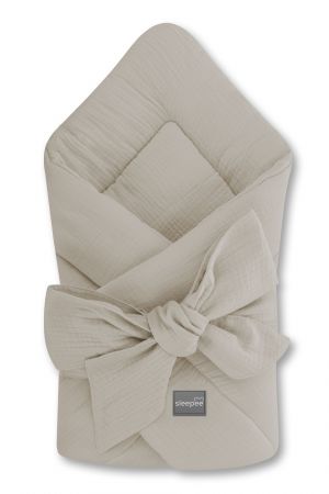 Mušelínová zavinovačka Sleepee Natural Sand Písková