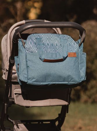 Kinder Hop Přebalovací taška na kočárek 2v1 Traveler Bag Ocean Turquoise