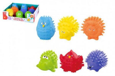 Teddies Míček zvířátko mačkací guma 18m+