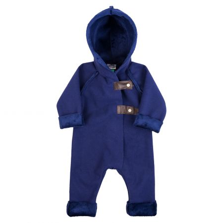 tmavě modrý zavinovací overal z warmkeeperu - 3-6kg