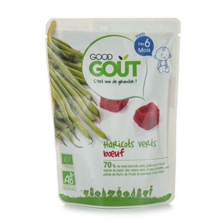 Good Gout Zelené fazolky s hovězím masem 190g BIO