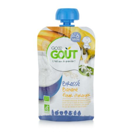 Good Gout Banánový jogurt s pomerančovým květem 90g BIO