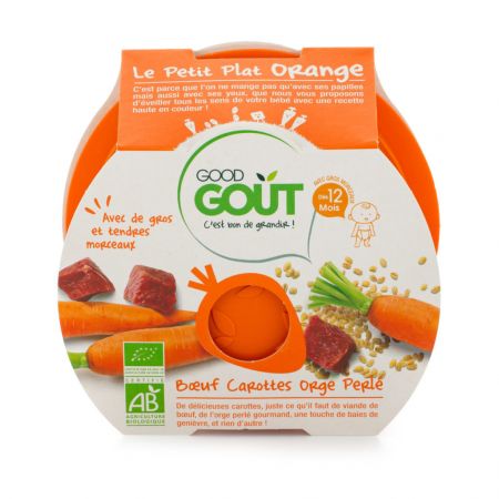 Good Gout Hovězí s mrkví a ječnými kroupami 220g BIO