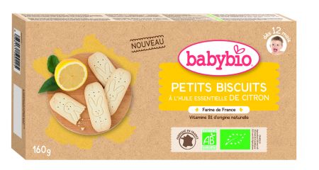 Babybio sušenky citrón od 12. měsíce, 160g