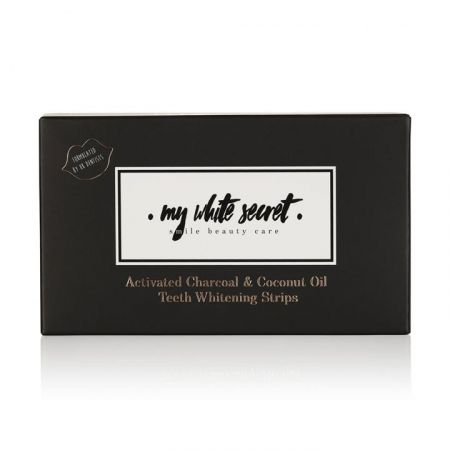 My White Secret Bělící pásky na zuby s aktivním uhlím na 2 týdny (14 ks)