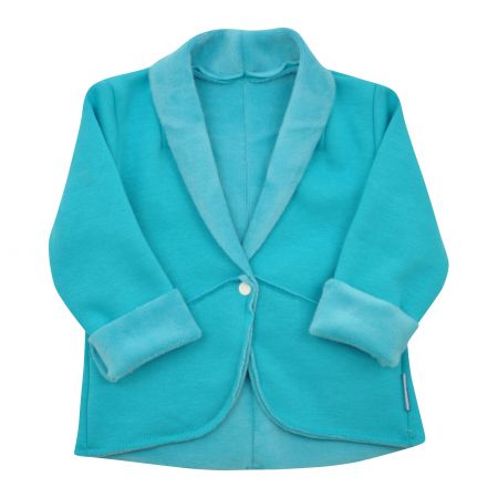 mint ležérní sako s minikožíškem - 74-80