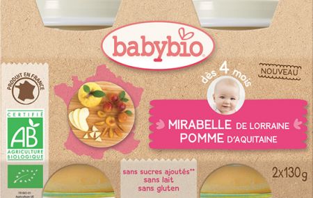 mirabelky a jablko od 4. měsíce 2x130g