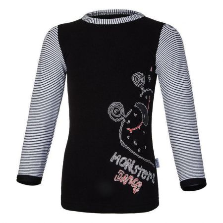 Little Angel (DITA) Tričko smyk MONSTERS DR Outlast® Černá/pruh bíločerný Vel. 122