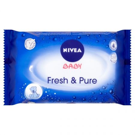 NIVEA - Ubrousky vlhčené Fresh & Pure 63ks Nivea Baby