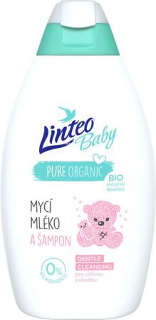 LINTEOBABY - Dětské mycí mléko a šampon Baby 425 ml