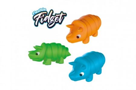 Teddies Dinosaurus ohebný antistresový plast 13x6cm 3 barvy