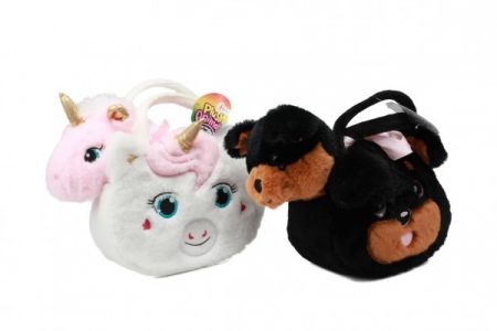 Teddies Pes/Pejsek v kabelce plyš 25x19cm 3 barvy 18m+
