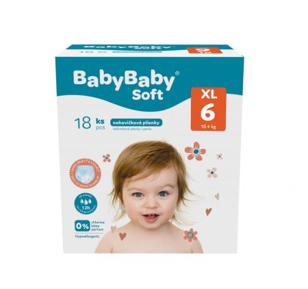 BABYBABY SOFT BABYBABY SOFT Kalhotky plenkové Pants vel. 6 XL (16+ kg) 18 ks