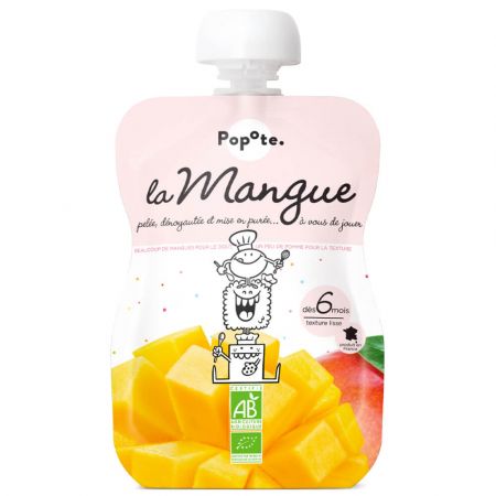 POPOTE POPOTE Kapsička bio mango 120 g, 6+