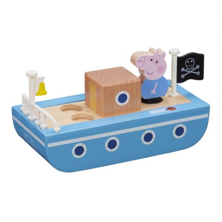PEPPAPIG PEPPA PIG Loď dřevěná + figurka George