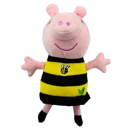 PEPPAPIG PEPPA Pig ECO plyšová Peppa 20cm včelkové šaty 0+