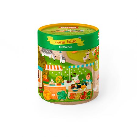 DODO DODO Tubus didaktický puzzle a aktivity Život na farmě