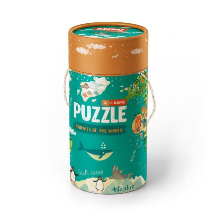 DODO DODO Tubus didaktický puzzle a aktivity Světová zvířata