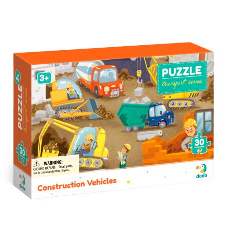 DODO DODO Puzzle Profese Stavební stroje 30 dílků