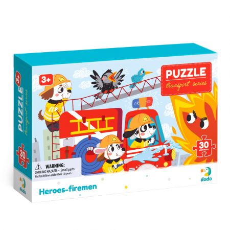 DODO DODO Puzzle Profese Hrdinové hasiči 30 dílků