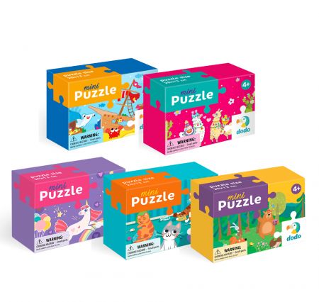 DODO DODO Puzzle mini, sada 5 kusů 35 dílkových puzzlí