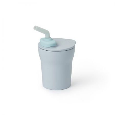 MINIWARE Hrneček s brčkem 1-2-3! Aqua/Aqua