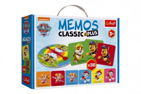 Trefl Pexeso classic & plus Tlapková patrola/Paw Patrol v krabici  27x19x6cm