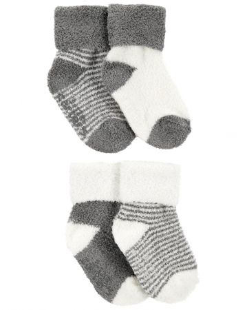 CARTERS CARTER'S Ponožky Stripes Grey neutrál LBB 4ks 3-12m
