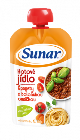 SUNAR SUNAR Kapsička Hotové jídlo Špagety s boloňskou omáčkou 120 g