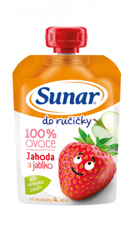 SUNAR SUNAR Kapsička Do ručičky jahoda, jablko 100 g