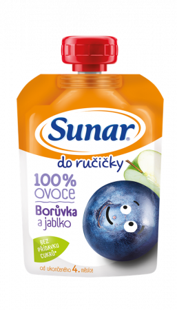 SUNAR SUNAR Kapsička Do ručičky borůvka, jablko 100 g